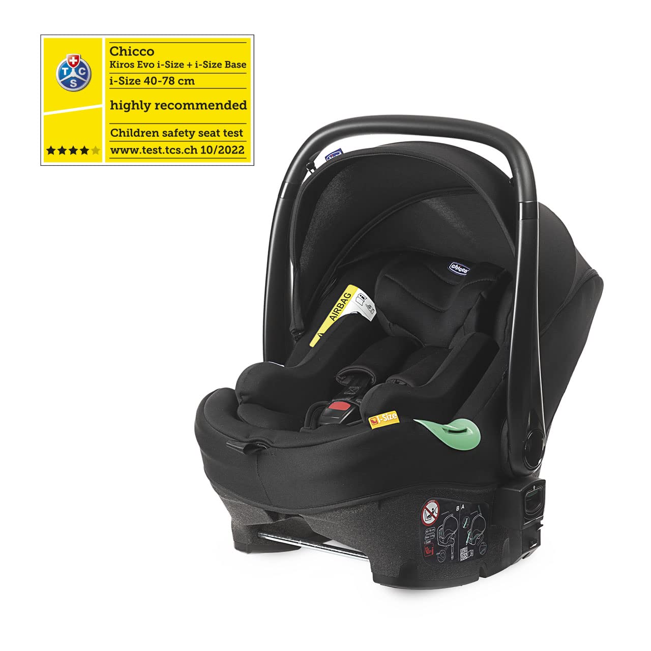 chicco-kiros-evo-i-size-babyschale-40-78-cm-isofix-gruppe-0-schwarz image 3