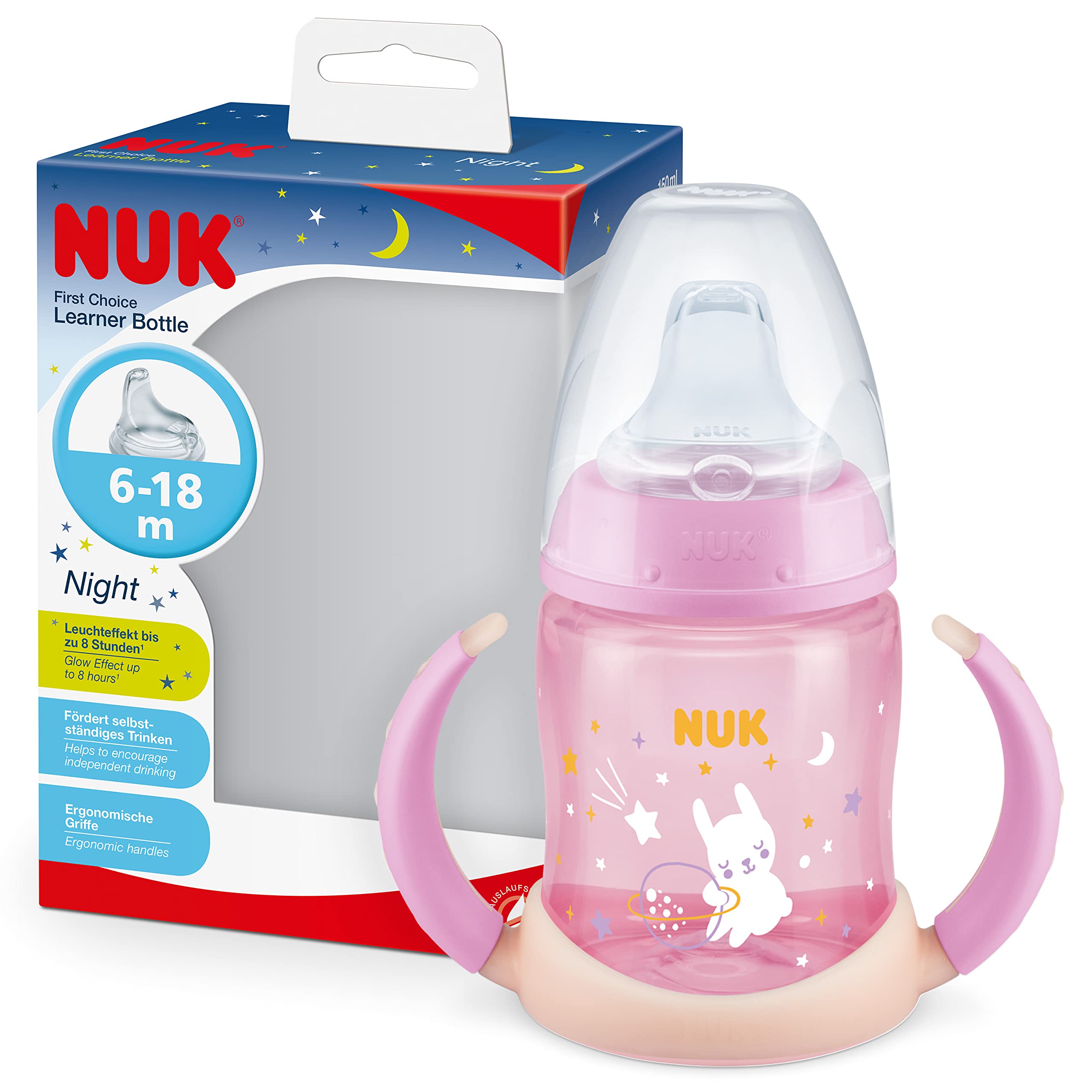 nuk-first-choice-trinklernbecher-night-150-ml-6-18-monate-leuchtet-im-dunkeln-an image 8