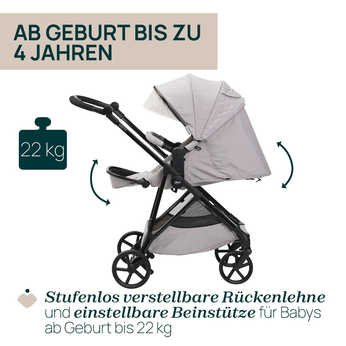 chicco-seety-kinderwagen-leicht-kompakt-0-4-jahre-bis-22-kg-faltbar-verstellbare image 5