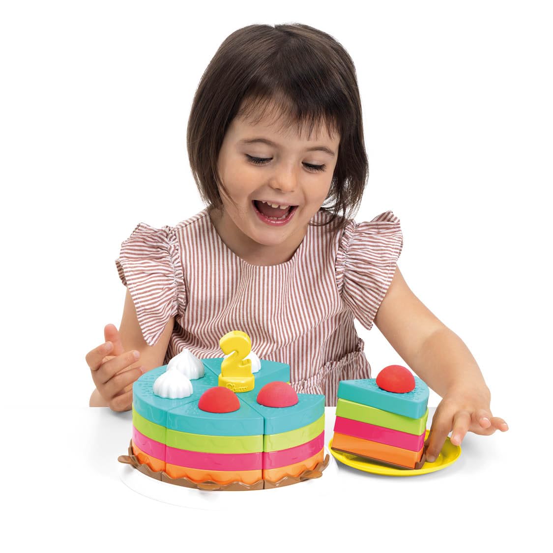 chicco-montessori-dekorierbarer-kuchen-42-teile-stapel-und-rollenspiel-12-36-mon image 2