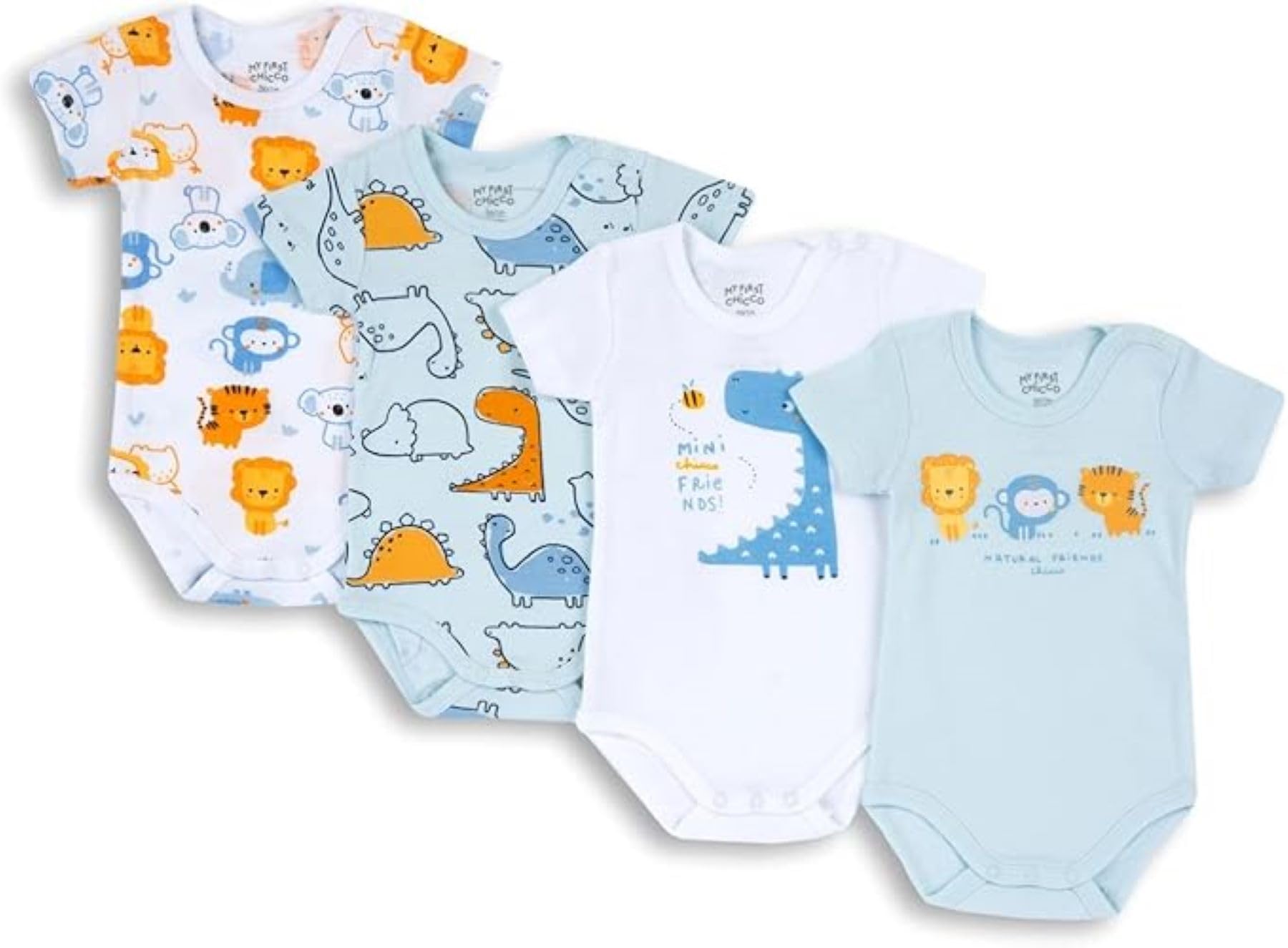 chicco-baby-body-f-r-jungen-4er-set-kurzarm-bodys-aus-100-baumwolle-f-r-0-24-mon image 1