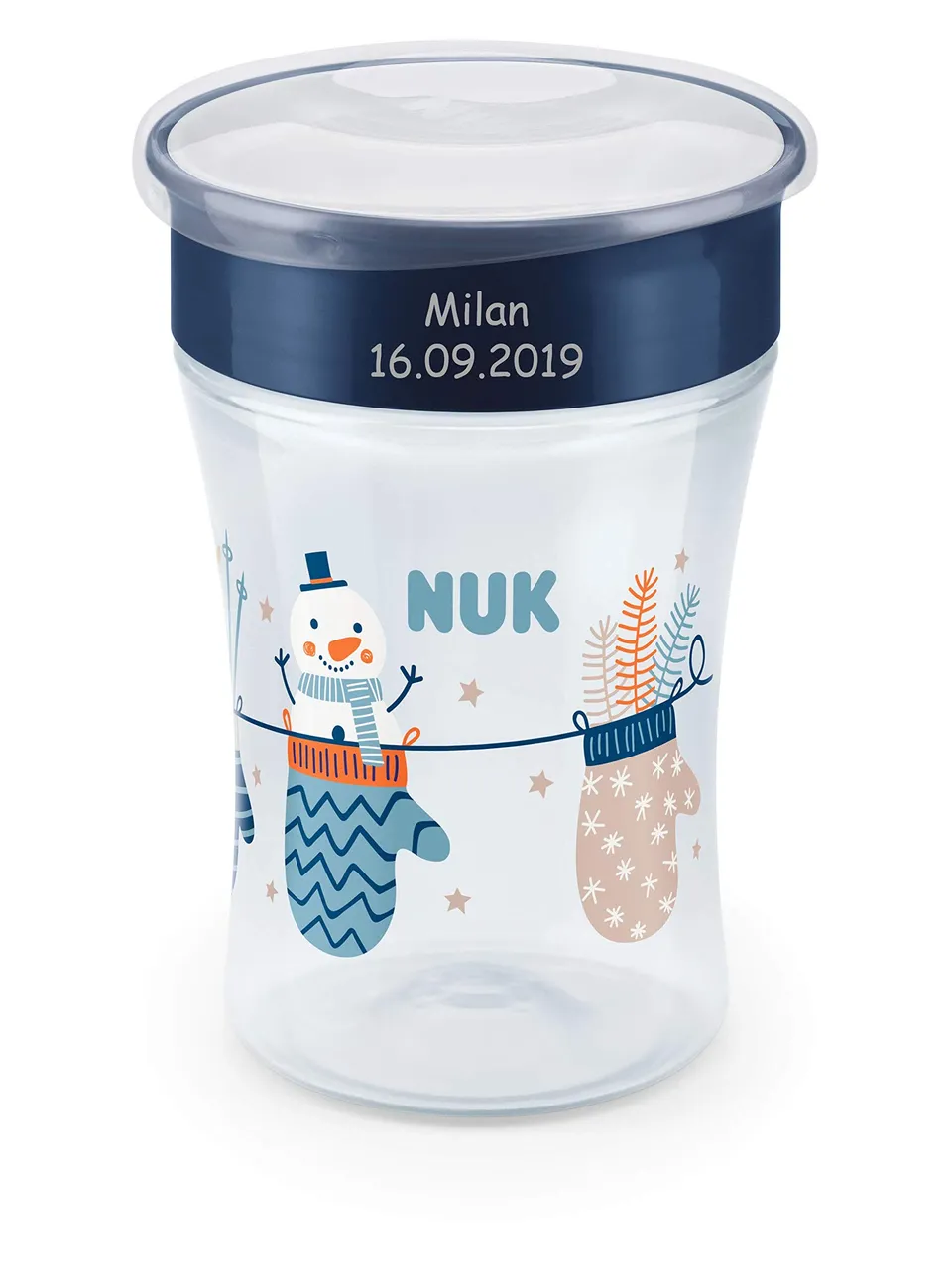 nuk-magic-cup-trinklernbecher-230-ml-ab-8-monaten-360-trinkrand-snow-edition-bla image 1