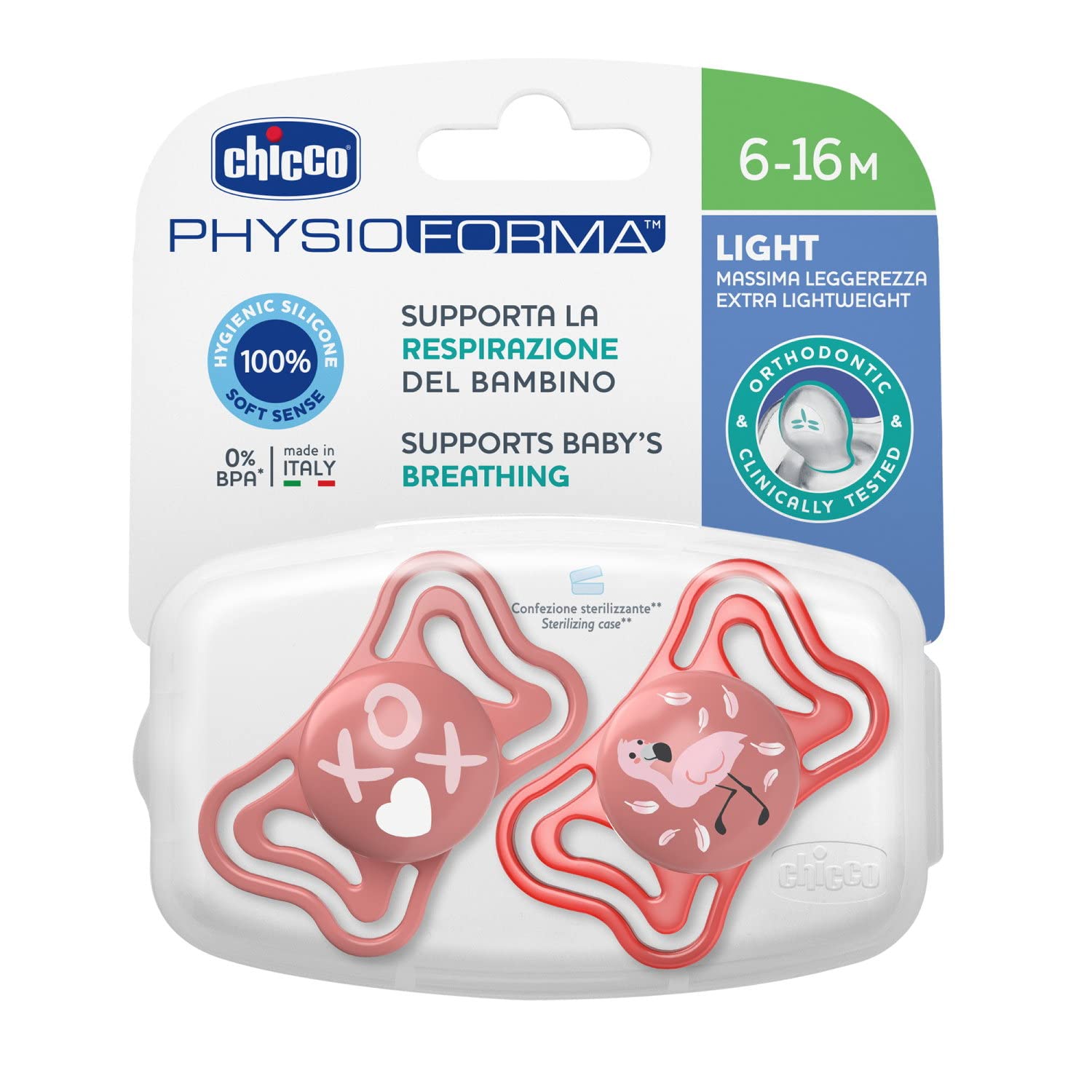 chicco-physioforma-light-baby-schnuller-silikonsauger-6-16-monate-leicht-atmungs image 6