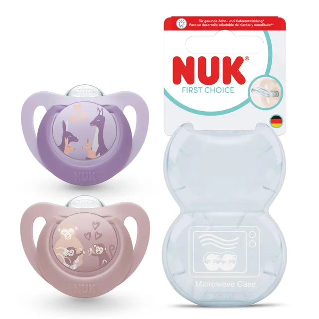 nuk-first-choice-schnuller-18-36-monate-affe-k-nguru-2-st-ck image 1