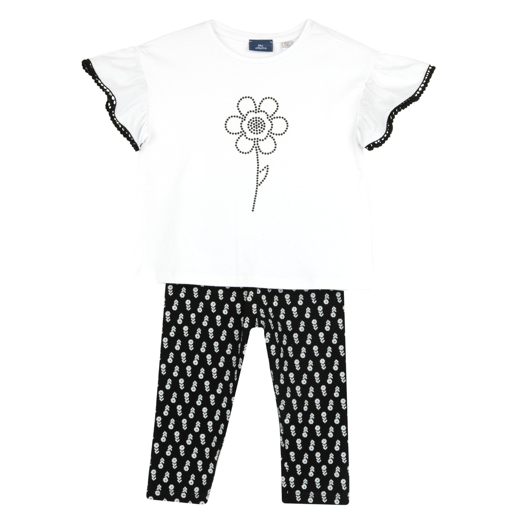 chicco-m-dchen-set-mit-t-shirt-und-leggings-designed-in-italy image 1