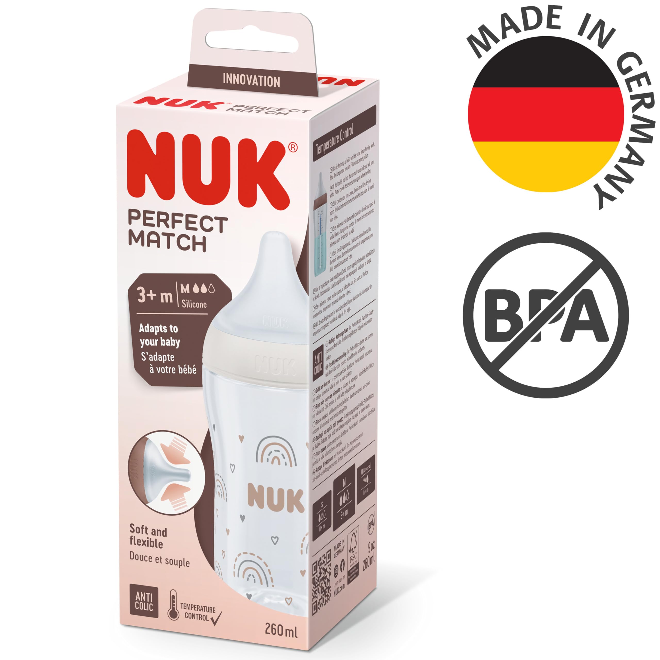 nuk-perfect-match-babyflasche-260-ml-ab-3-monaten-mit-temperature-control-und-an image 6
