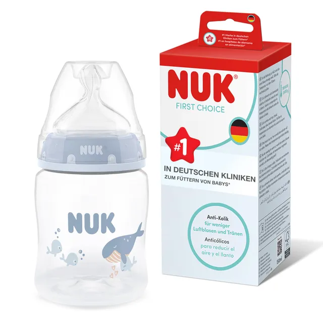 nuk-first-choice-babyflasche-mit-anti-kolik-system-0-monate-150-ml-pp-temperatur image 1