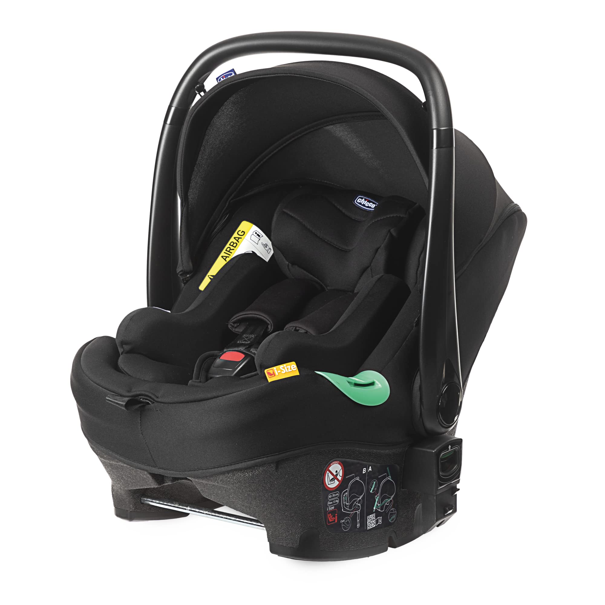 chicco-kiros-evo-i-size-babyschale-40-78-cm-isofix-gruppe-0-schwarz image 2