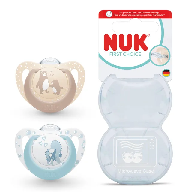 nuk-first-choice-baby-schnuller-0-6-monate-orthodontisch-beruhigt-99-aller-babys image 1