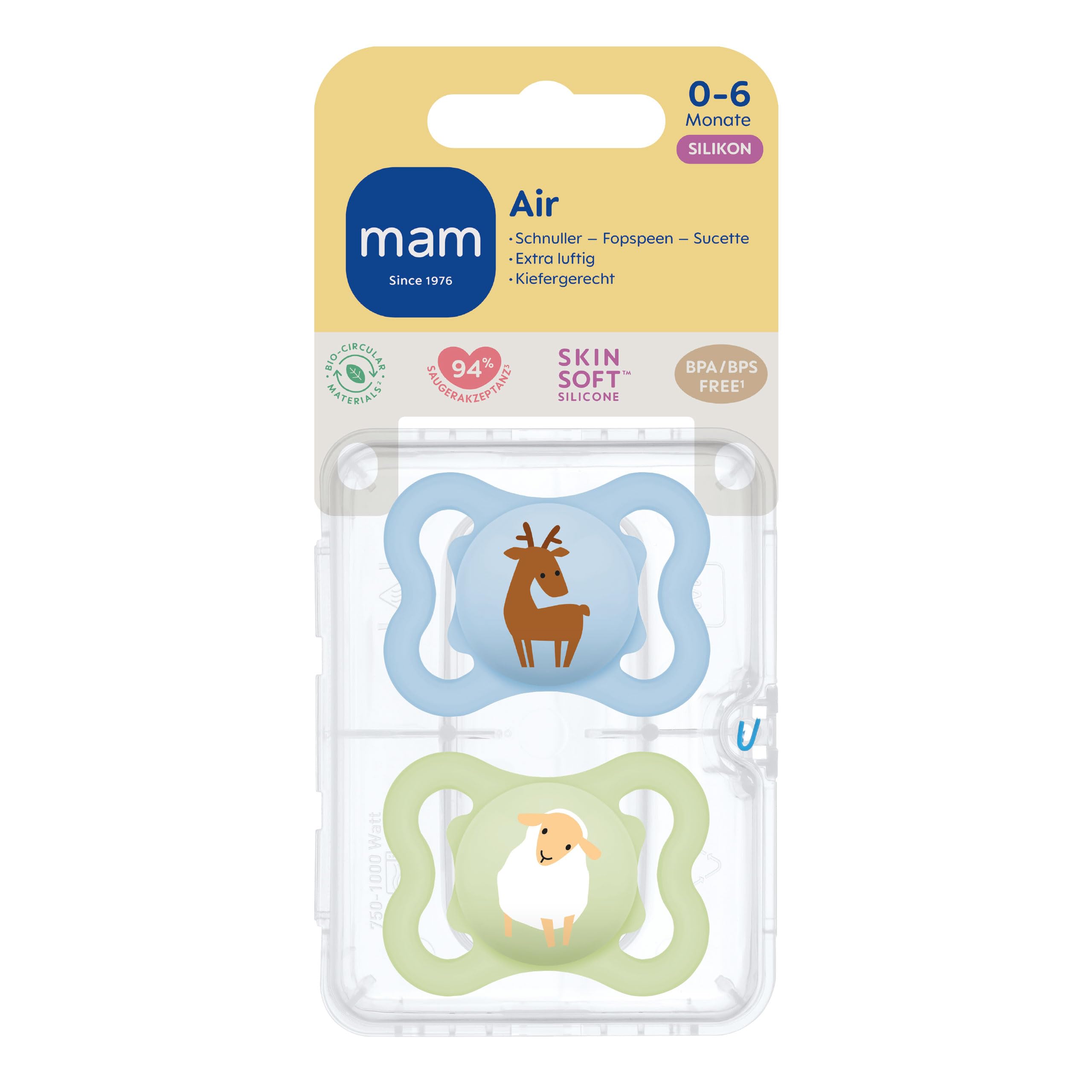 mam-air-schnuller-0-6-monate-rentier-schaf-2-st-ck-mit-gro-en-luftl-chern image 2