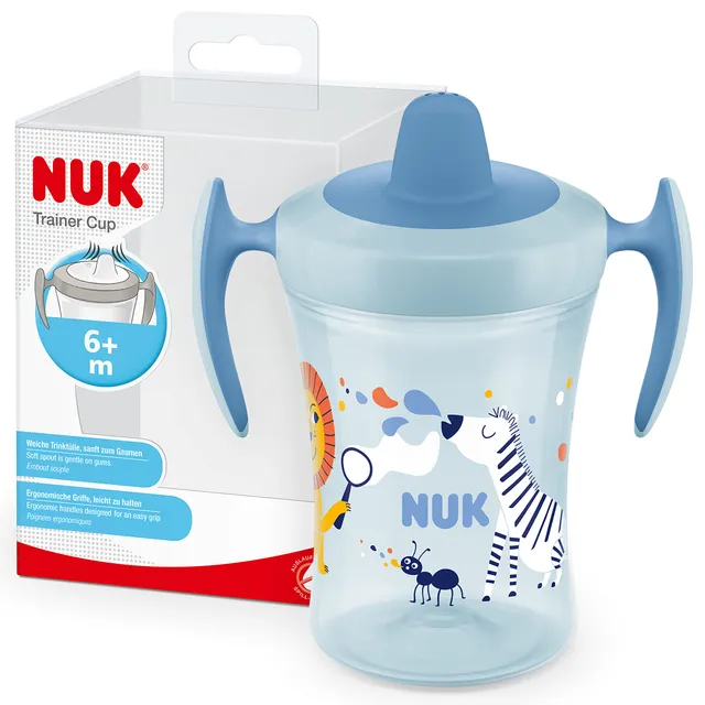 nuk-trainer-cup-trinklernbecher-auslaufsicher-weicher-trinkschnabel-ergonomische-2 image 1