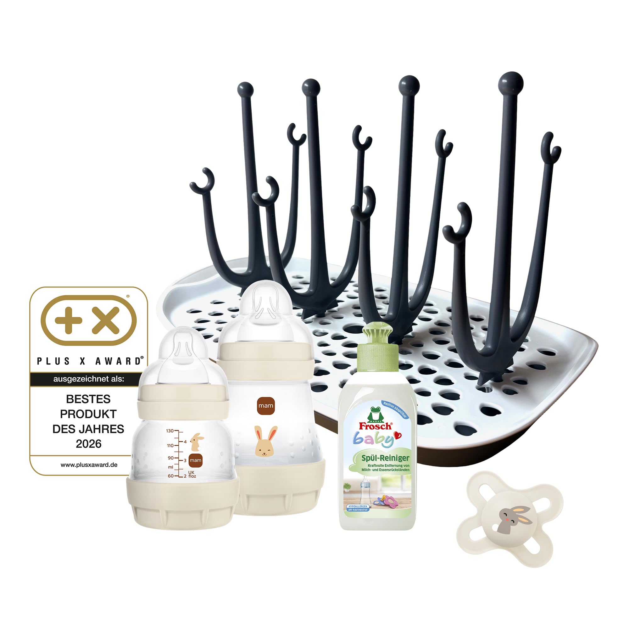 mam-easy-start-anti-colic-set-inkl-trockengestell-0-monate-2-flaschen-1-schnulle image 1