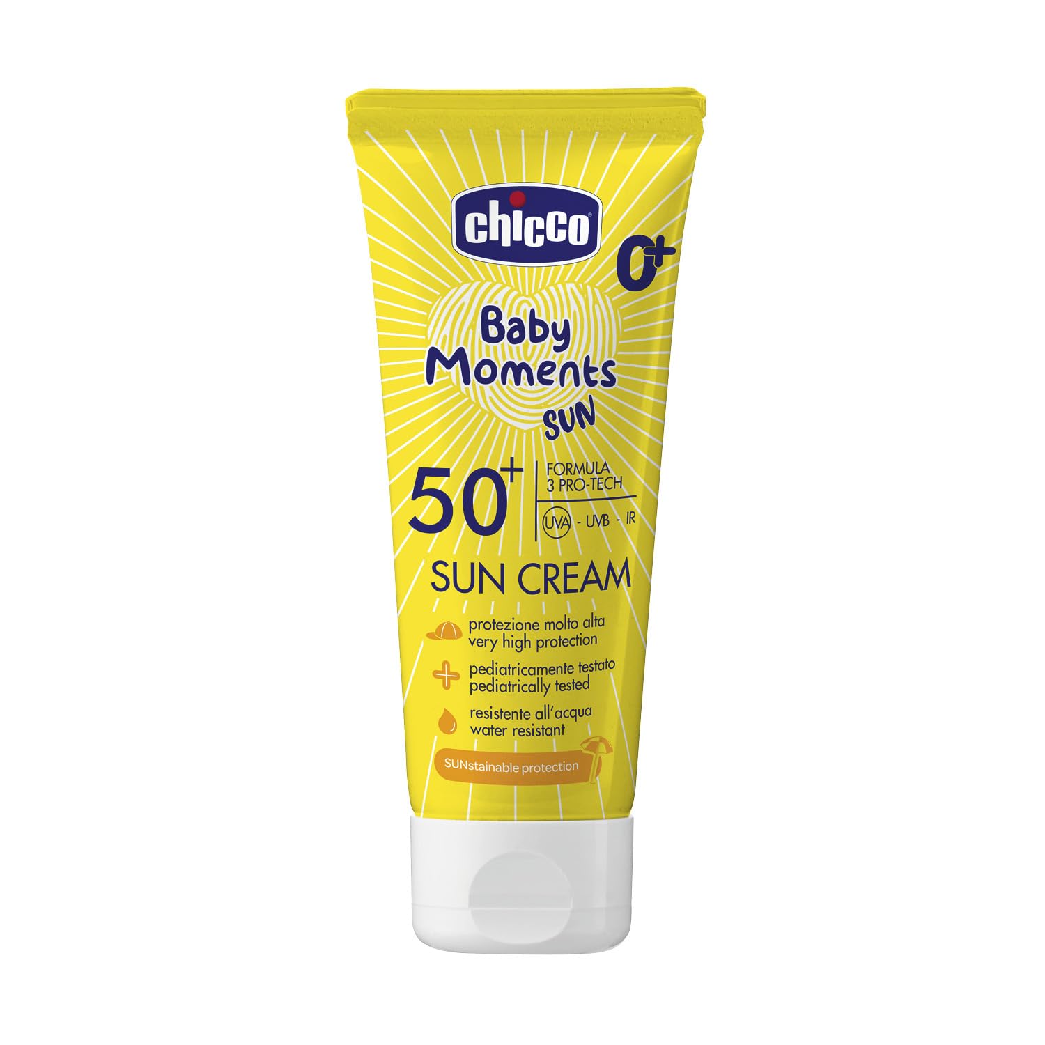 chicco-sonnencreme-spf-50-f-r-kinder-wasserfest-uva-uvb-infrarot-schutz-0-monate image 1