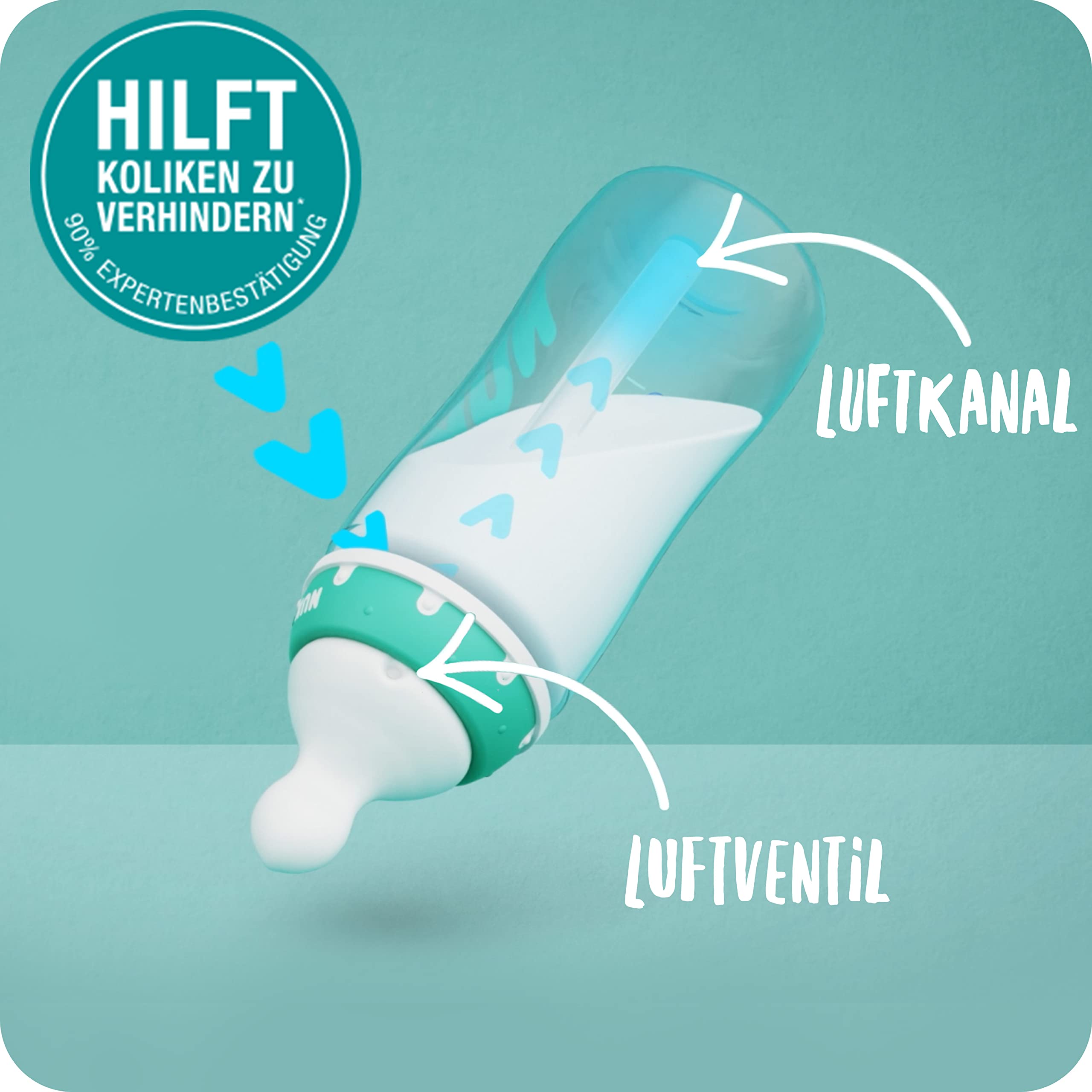 nuk-first-choice-anti-colic-professional-babyflaschen-set-0-6-monate-300-ml-blau image 3