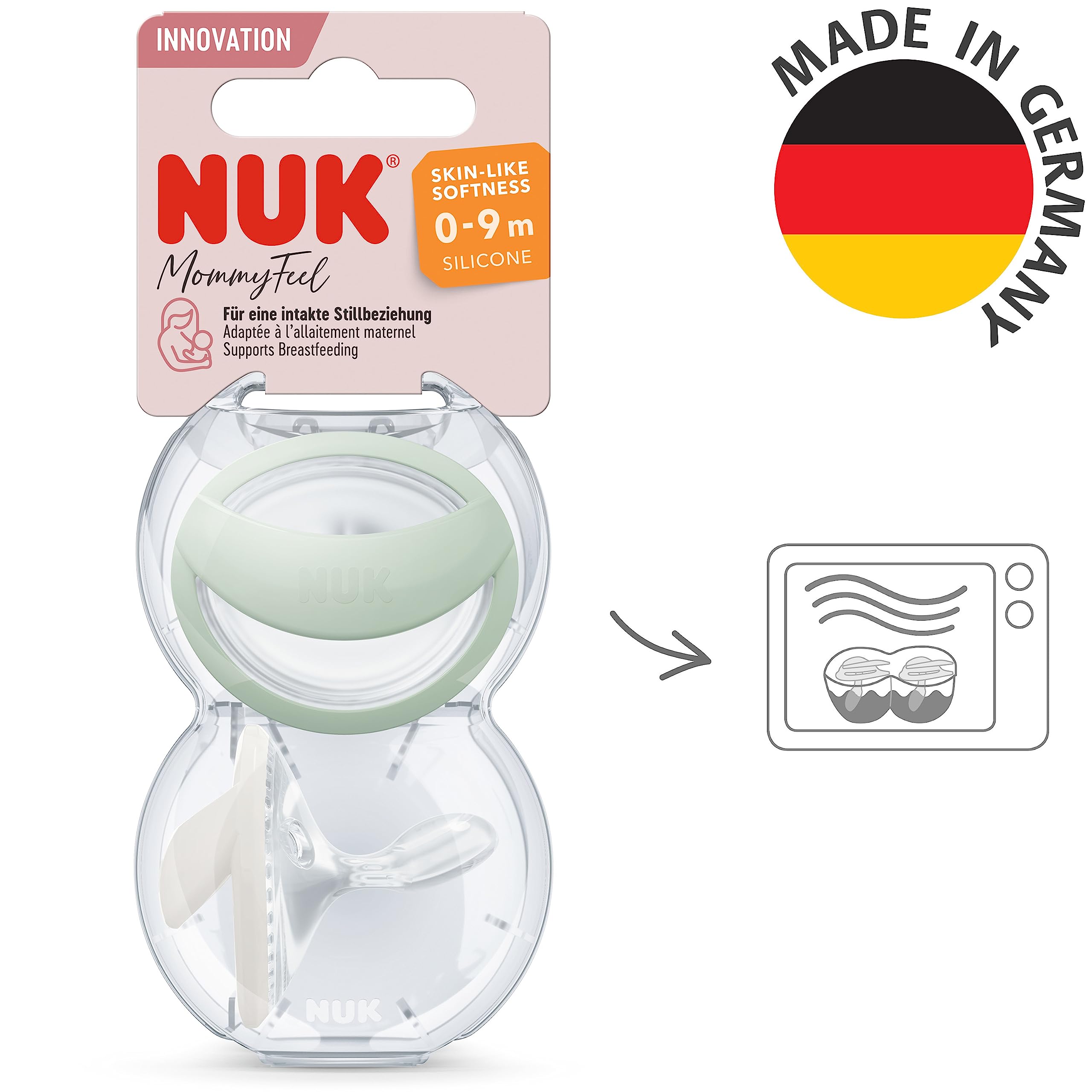 nuk-mommyfeel-babyschnuller-0-9-monate-stillfreundlicher-sauger-bpa-freies-silik image 8