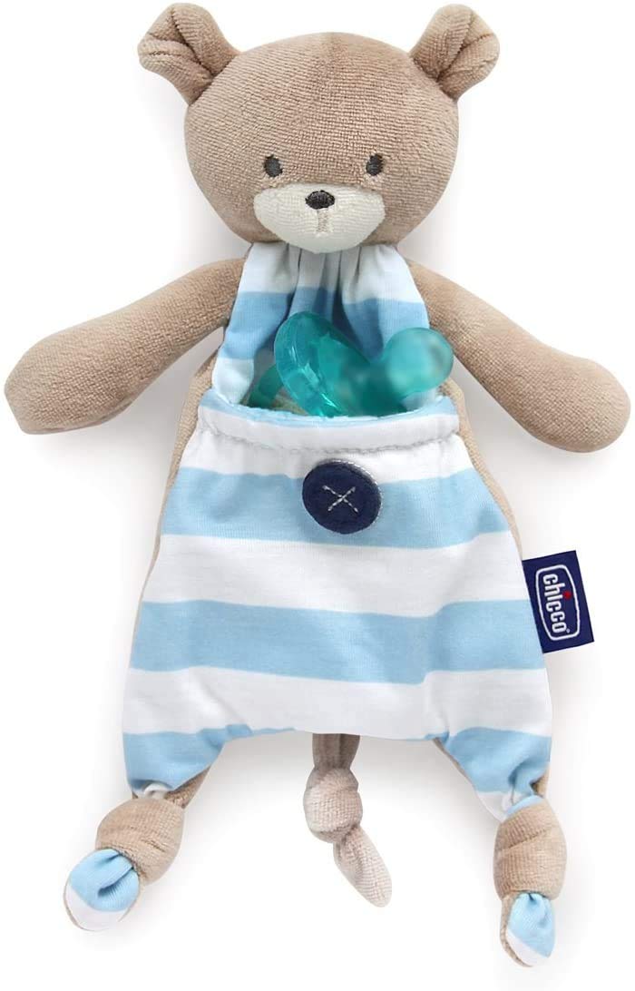 chicco-pocket-friend-schnullerhalter-kuscheltier-b-r-blau-1-st-ck image 3