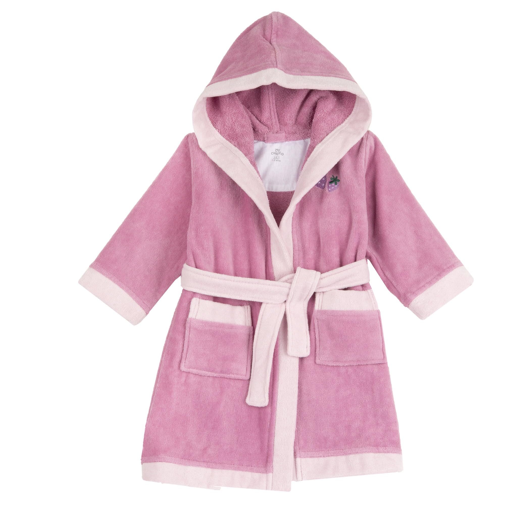 chicco-bademantel-f-r-jungen-und-m-dchen-aus-weichem-frottee-ideal-f-r-zuhause-o image 1