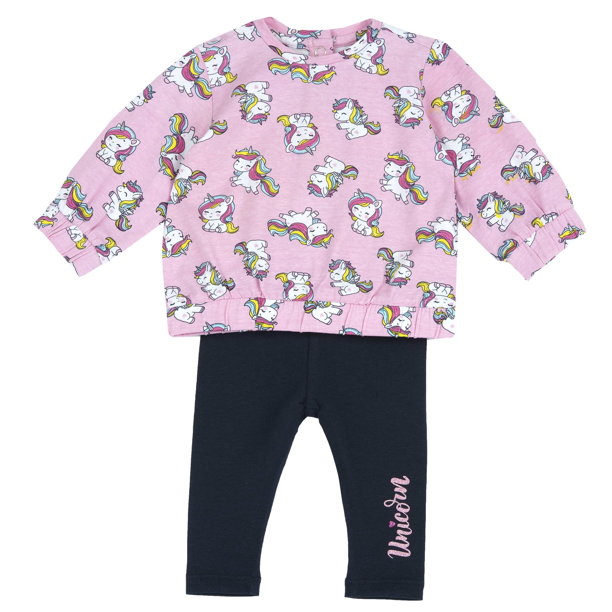 chicco-m-dchen-set-mit-t-shirt-und-hose-designed-in-italy image 1