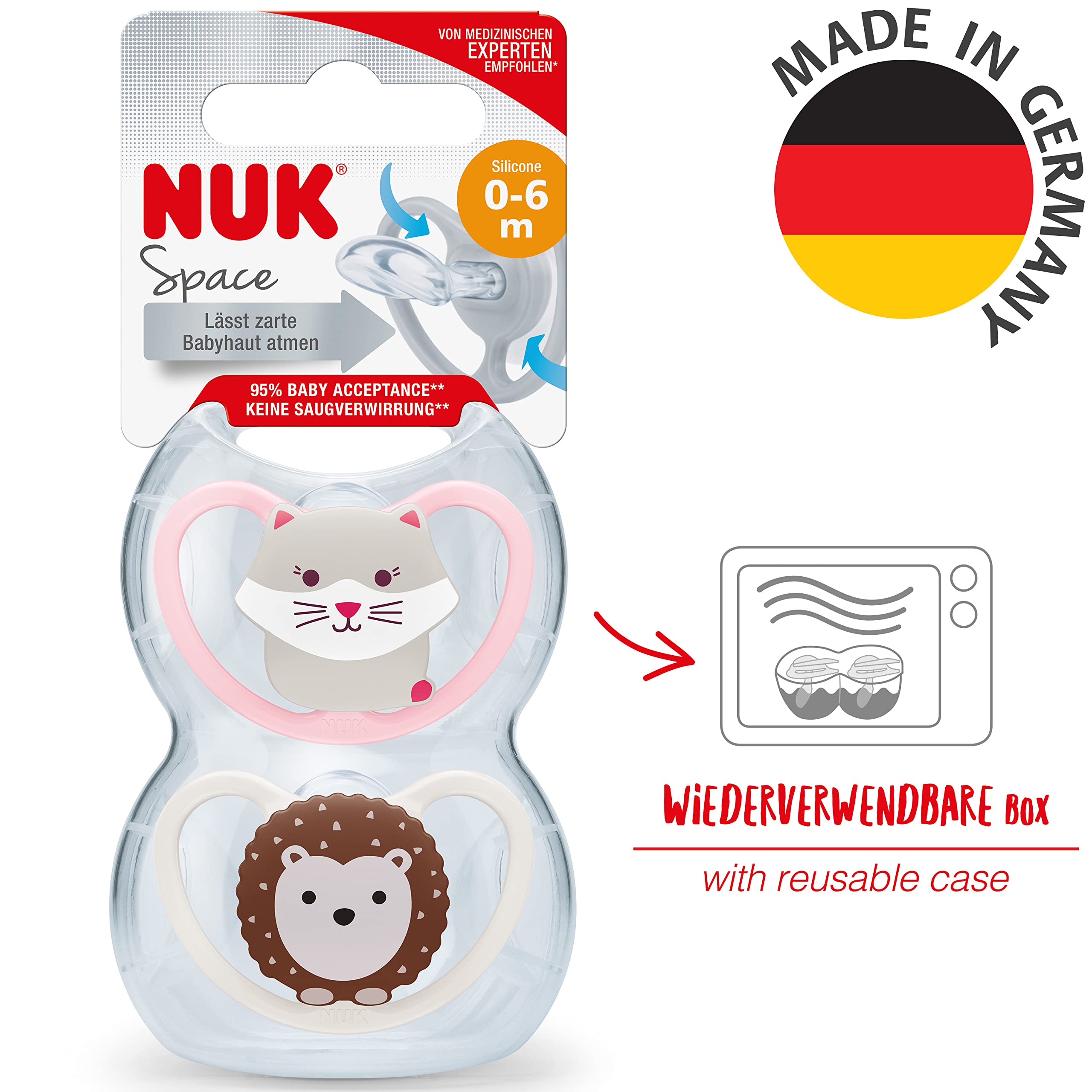 nuk-space-schnuller-0-6-monate-silikon-bpa-frei-katze-igel-2-st-ck image 5