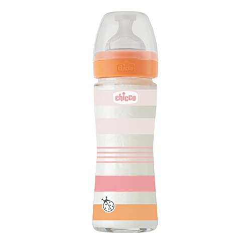 chicco-babyfl-schchen-well-being-glas-240-ml-normaler-fluss-0m-silikon-rosa image 6