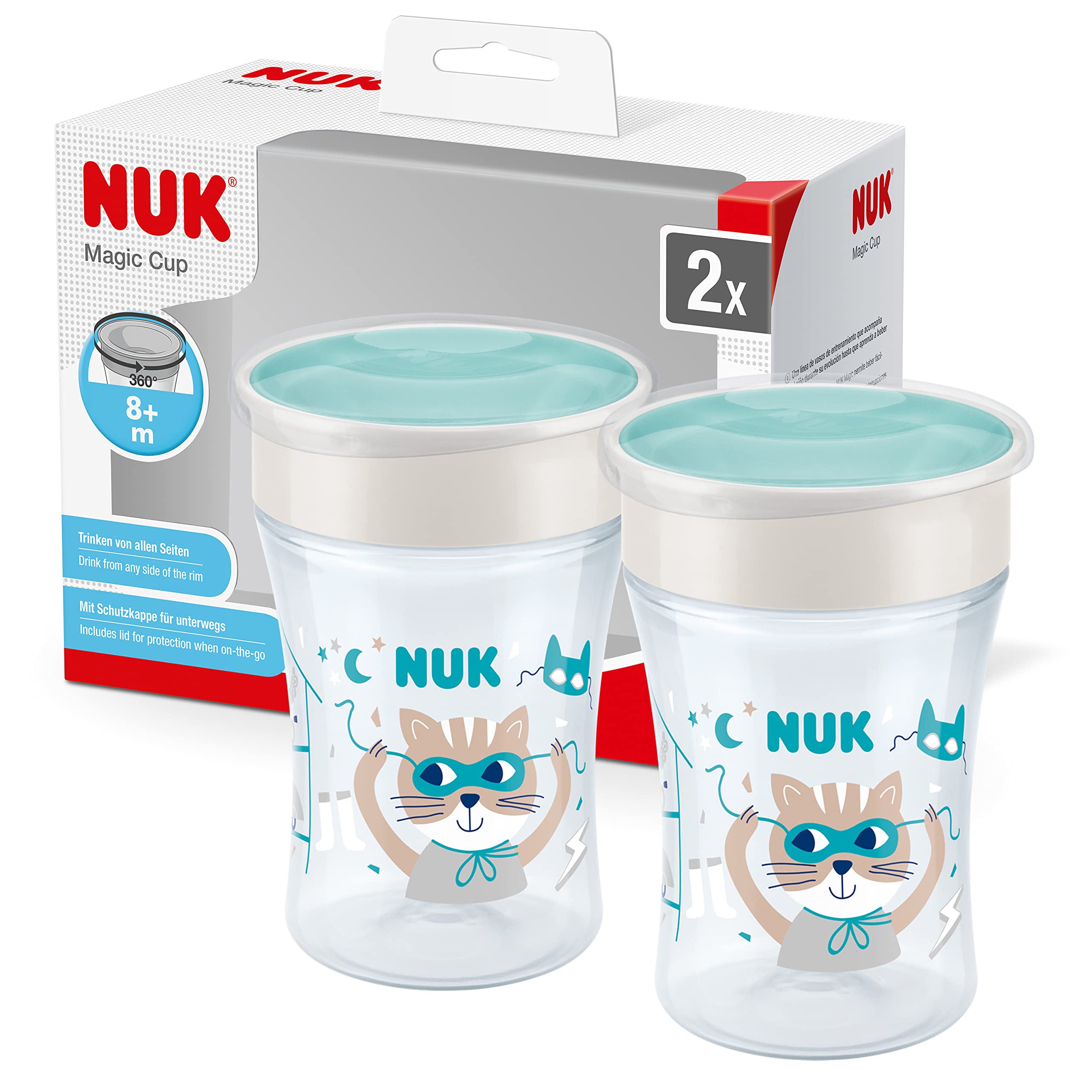 nuk-magic-cup-trinklernbecher-8-monate-230-ml-auslaufsicherer-360-trinkrand-rot- image 8