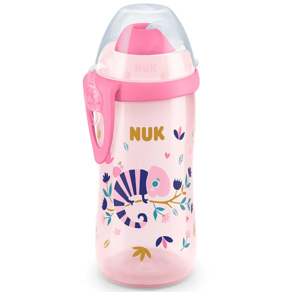 nuk-flexi-cup-trinklernbecher-cham-leon-rosa-300ml-12-monate image 1