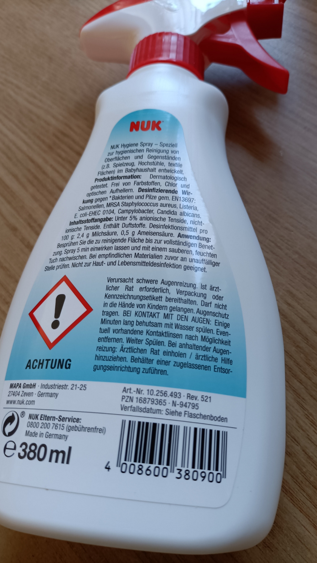 Flasche undicht
