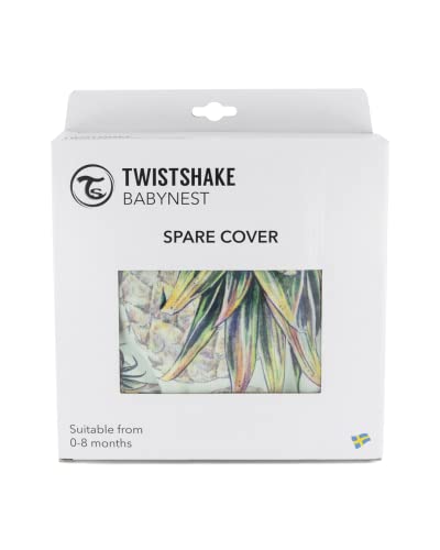 twistshake-bezug-f-r-babynest-aus-100-baumwolle-ananas-muster-mintfarben-passend image 6