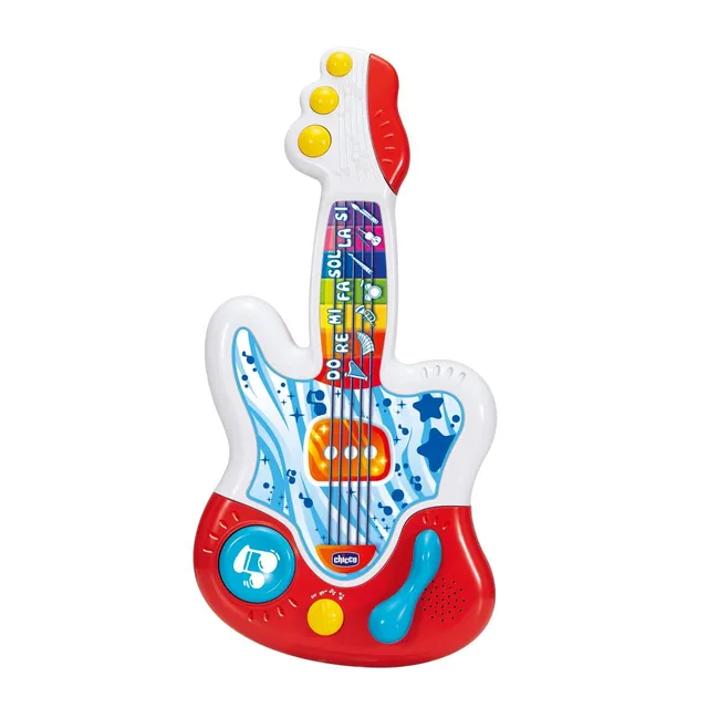 chicco-meine-erste-elektronische-gitarre-interaktive-spielzeuggitarre-lehrt-spie image 1