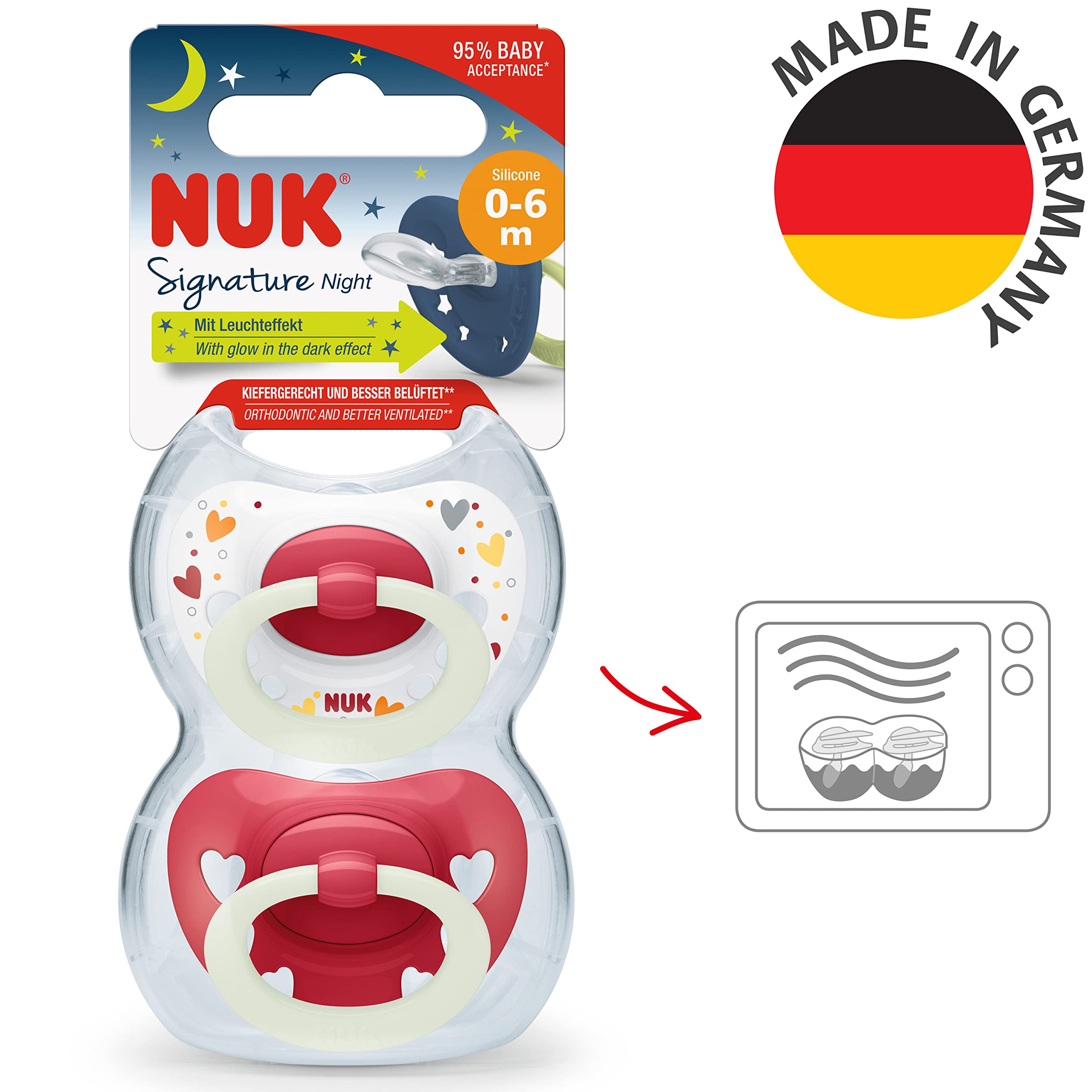 nuk-signature-night-babyschnuller-0-6-monate-rote-herzen-2-st-ck image 7