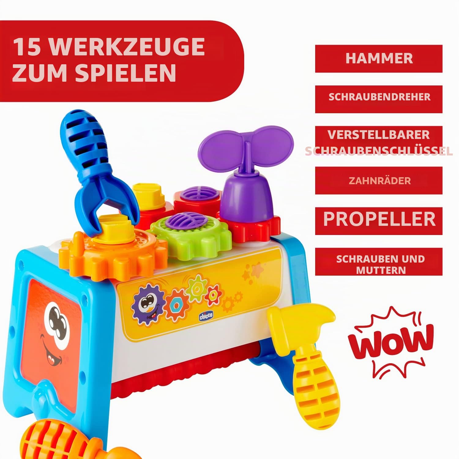 chicco-2in1-werkzeugkoffer-mehrfarbig-spielzeug-werkzeugset-f-r-kleinkinder image 5
