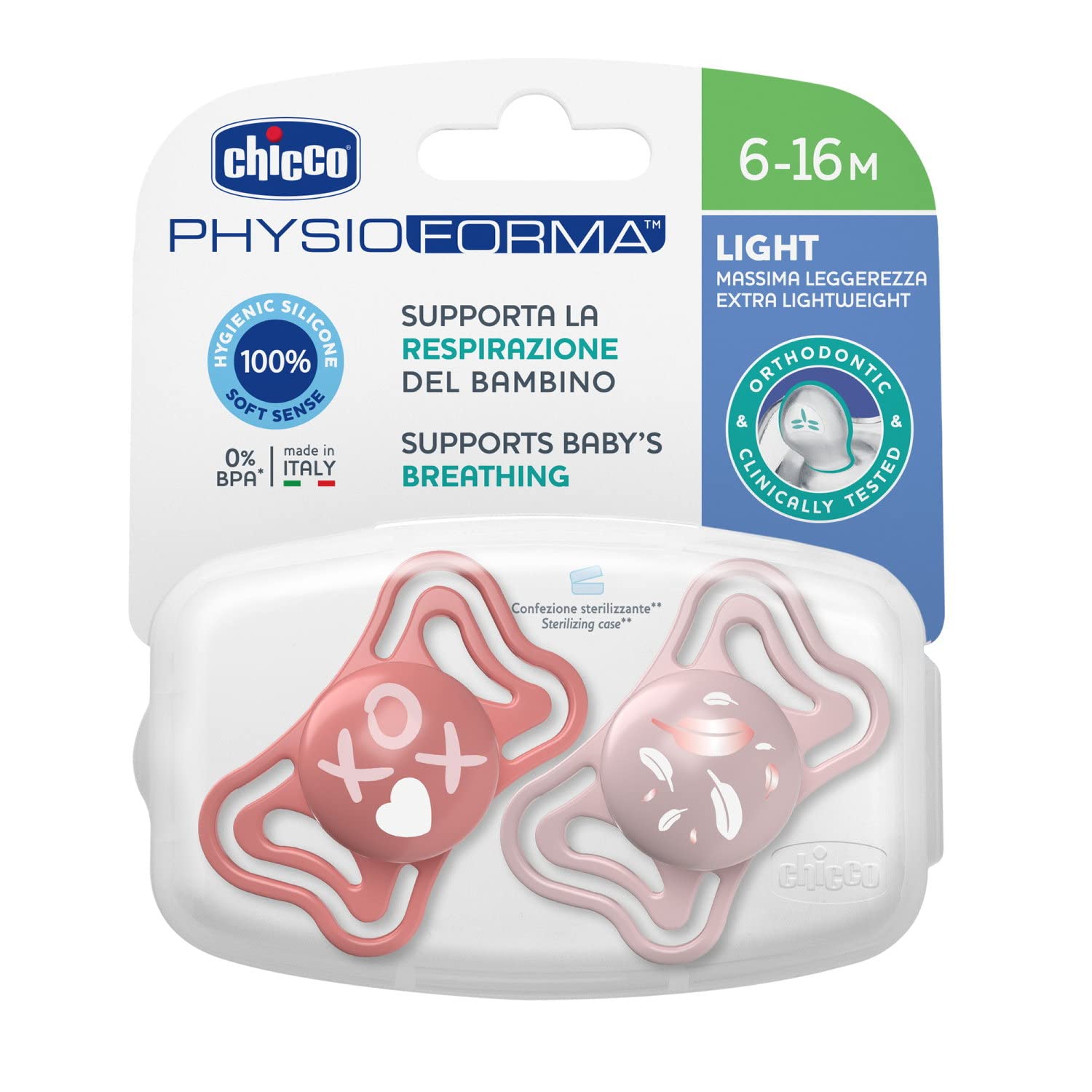 chicco-physioforma-light-baby-schnuller-silikonsauger-6-16-monate-leicht-atmungs image 5