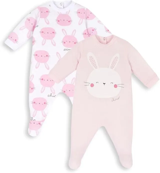chicco-strampler-set-mit-fu-aus-baumwolle-babybekleidung-m-dchen-designed-in-ita image 1