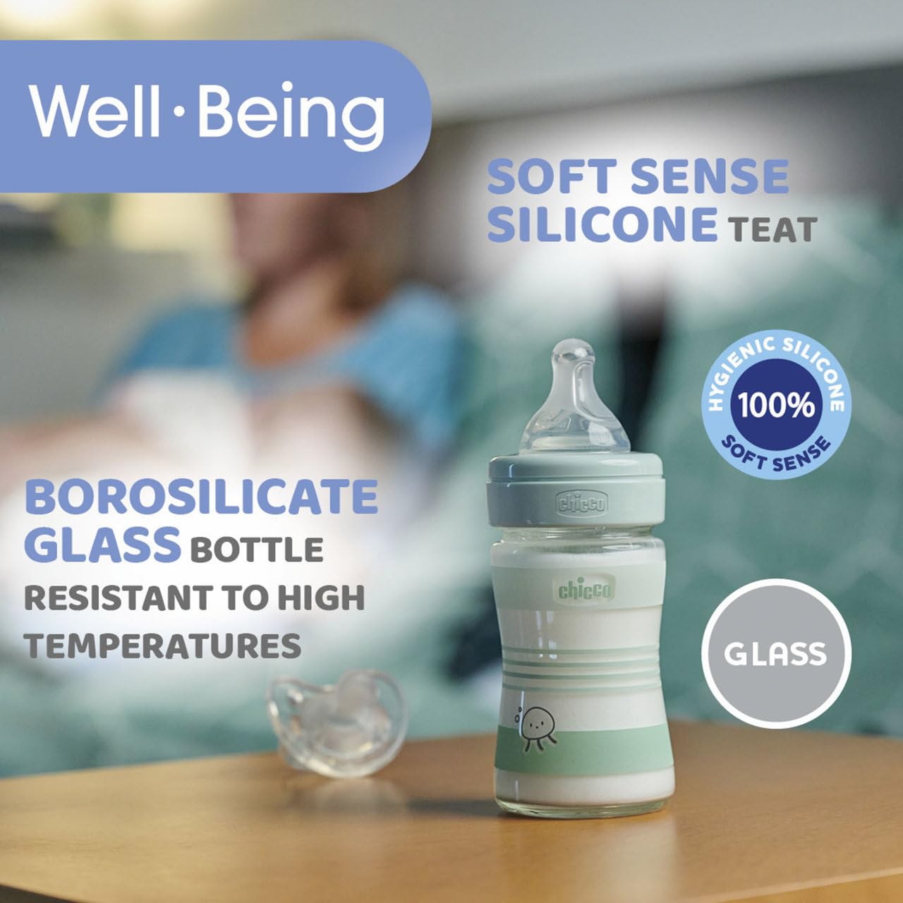 chicco-babyfl-schchen-well-being-glas-150-ml-normaler-fluss-0m-silikon-gr-n image 8
