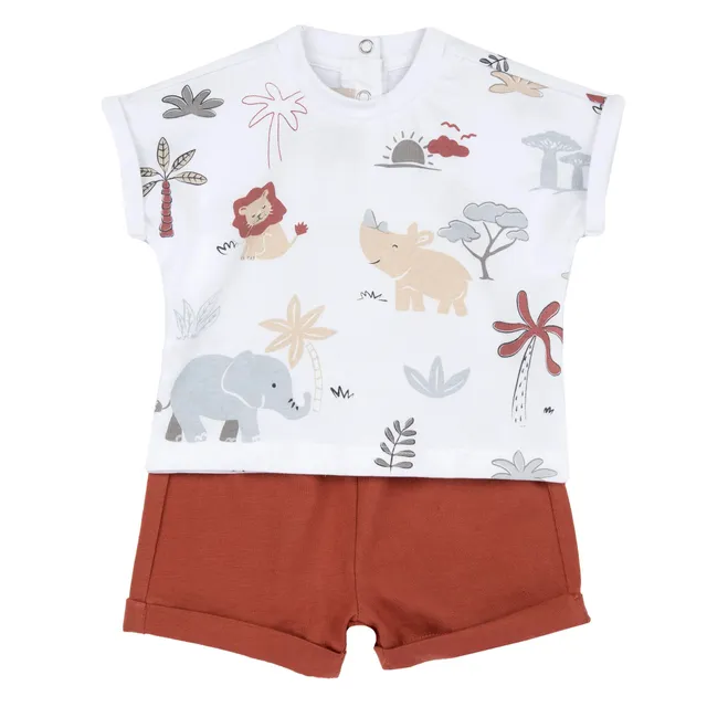 chicco-baby-set-f-r-jungen-mit-t-shirt-und-shorts-aus-weichem-stoff-designed-in- image 1