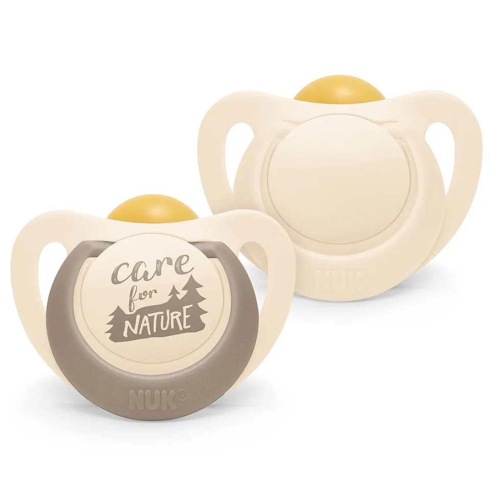 nuk-for-nature-babyschnuller-2er-set-0-6-monate-aus-ber-98-nat-rlichen-rohstoffe image 1