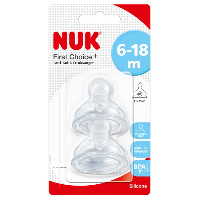 nuk-first-choice-anti-colic-trinksauger-silikon-kiefergerechte-nuk-form-gr-e-2-6 image 1