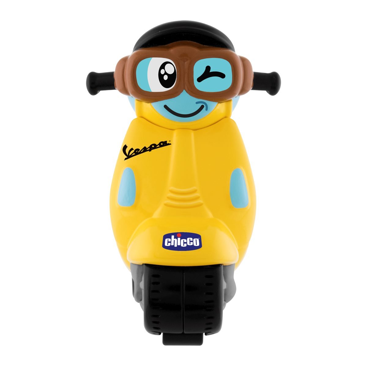 chicco-vespa-mini-rennauto-turbo-touch-gelb-r-ckzug image 3