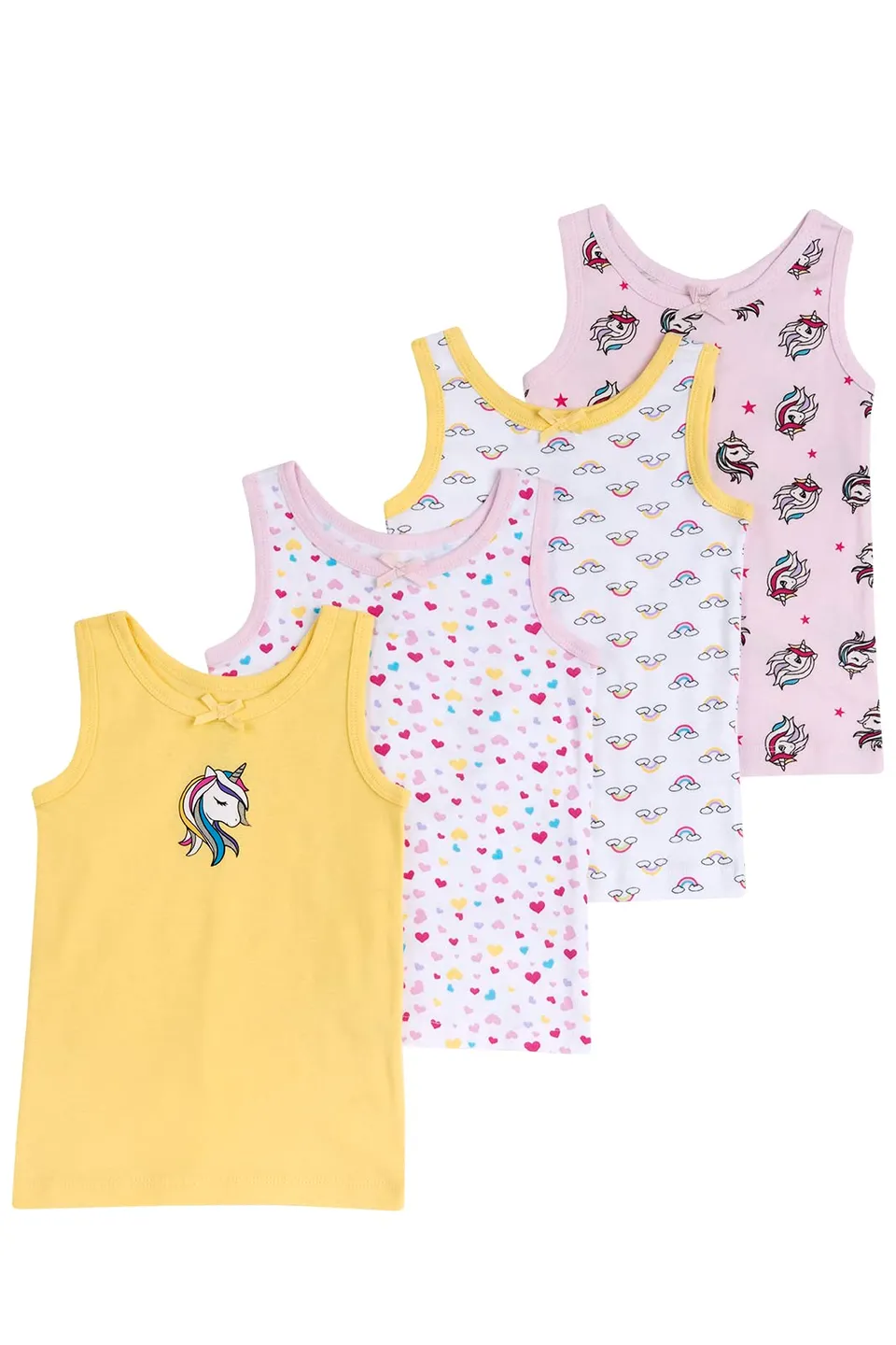 chicco-unterhemden-m-dchen-4er-pack-100-baumwolle-kinder-unterw-sche image 1