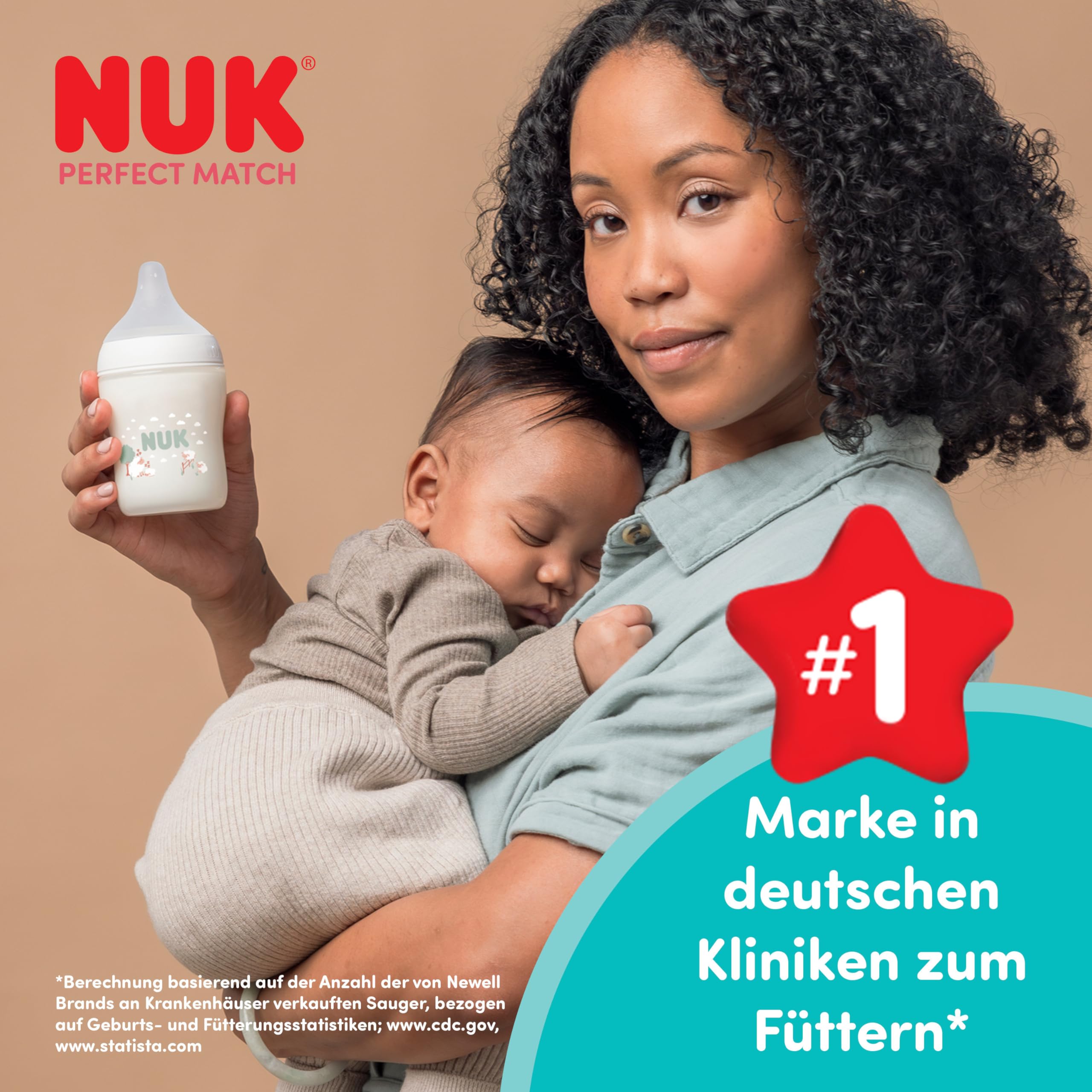 nuk-perfect-match-babyflasche-150-ml-anti-kolik-0-monate-affe image 5