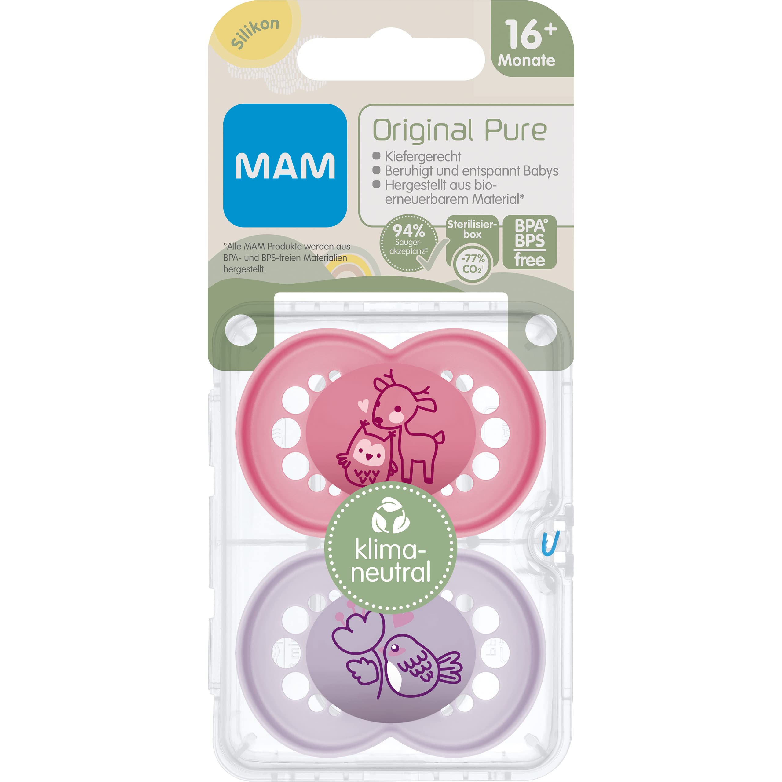mam-original-pure-schnuller-im-2er-set-16-monate-aus-nachhaltigem-bio-erneuerbar image 3