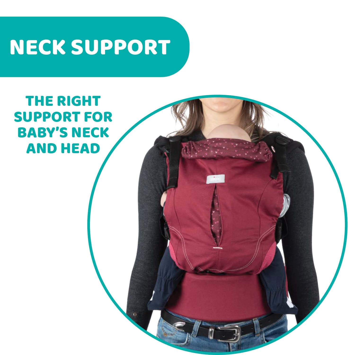 chicco-myamaki-fit-ergonomische-babytrage-baumwolle-burgundy-powder-bis-15-kg image 5