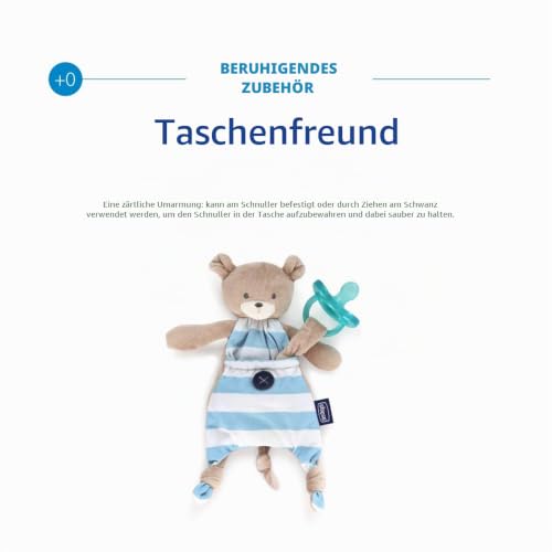 chicco-pocket-friend-schnullerhalter-kuscheltier-b-r-blau-1-st-ck image 8