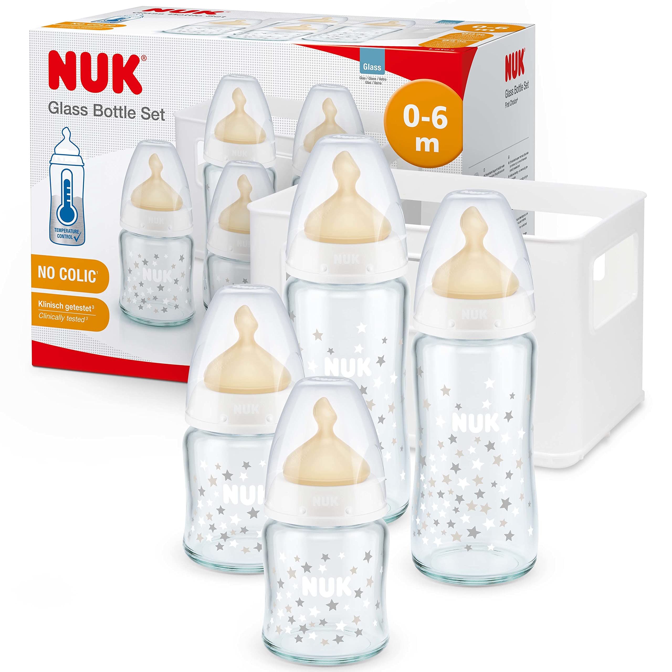 nuk-first-choice-babyflaschen-starter-set-glas-latex-5-teilig image 1