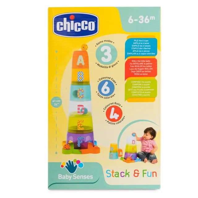 chicco-steckturm-stapelbecher-spielzeug-stapelturm-mit-6-bechern-buchstaben-zum- image 1