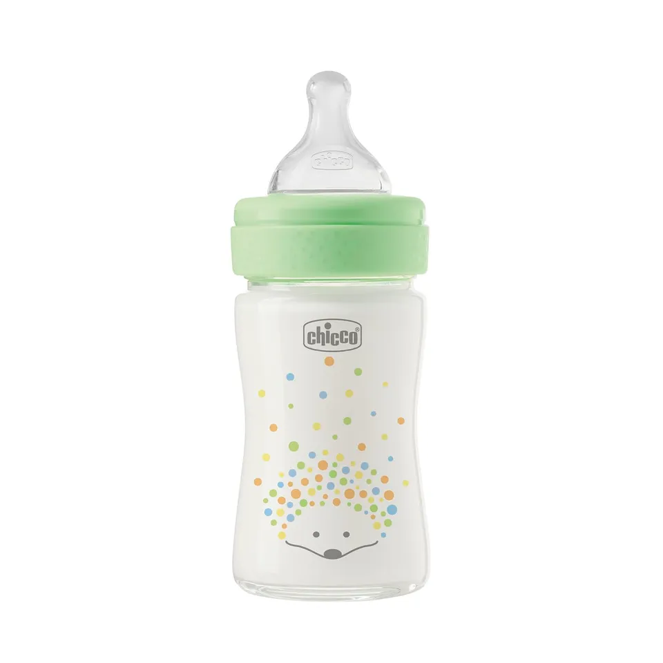 chicco-perfect-easy-slow-flow-glasflasche-150-ml-physio-sauger-soft-sense-anti-k image 1