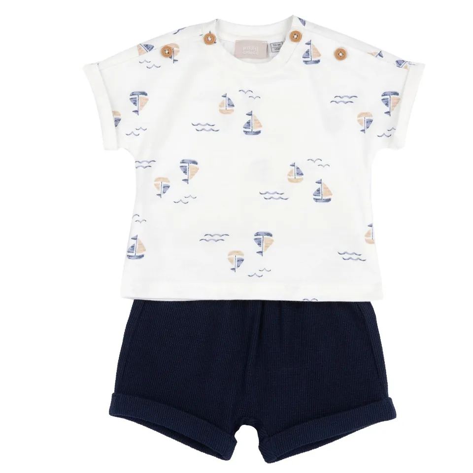 chicco-jungen-set-mit-t-shirt-und-shorts-aus-weichem-stoff-kinderbekleidung image 1