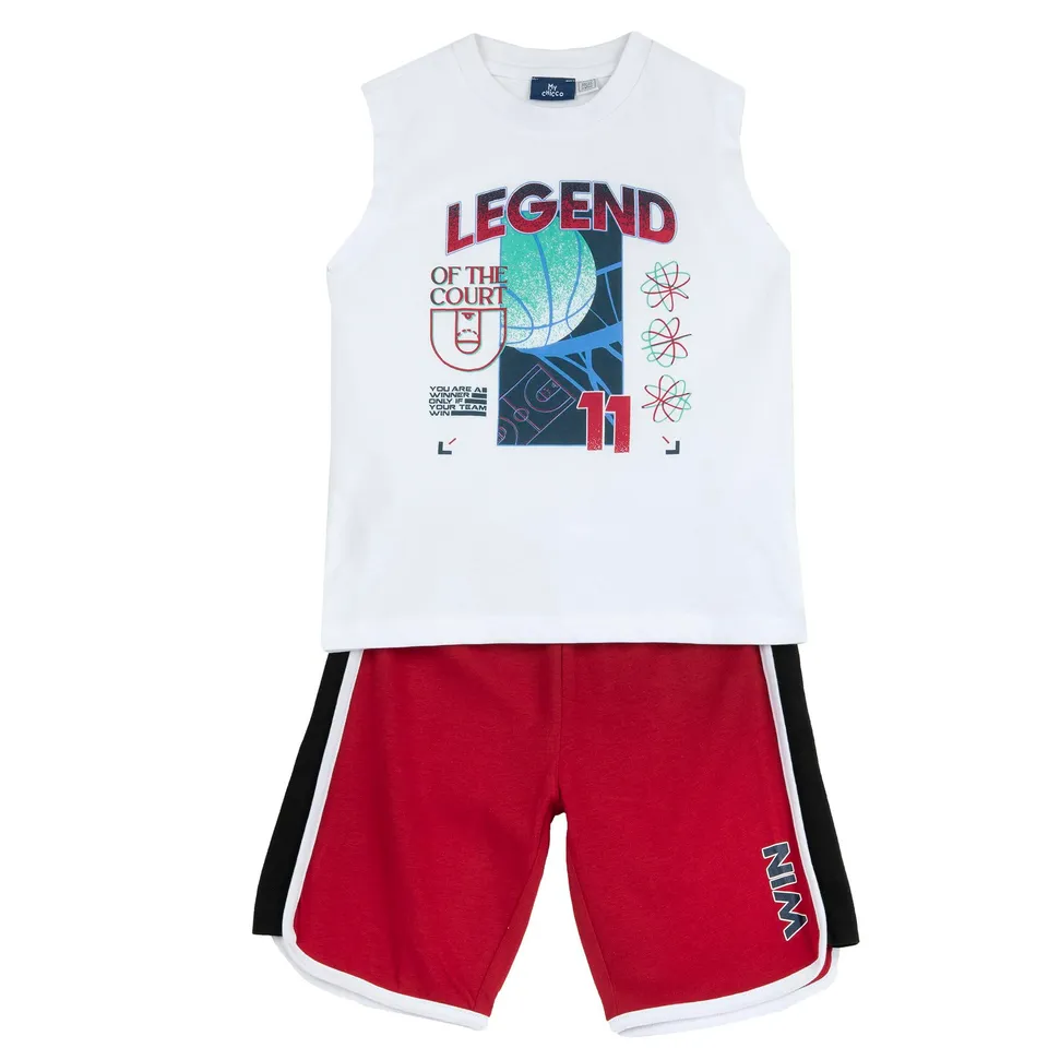 chicco-jungen-set-mit-unterhemd-und-shorts-kinderbekleidung-designed-in-italy image 1