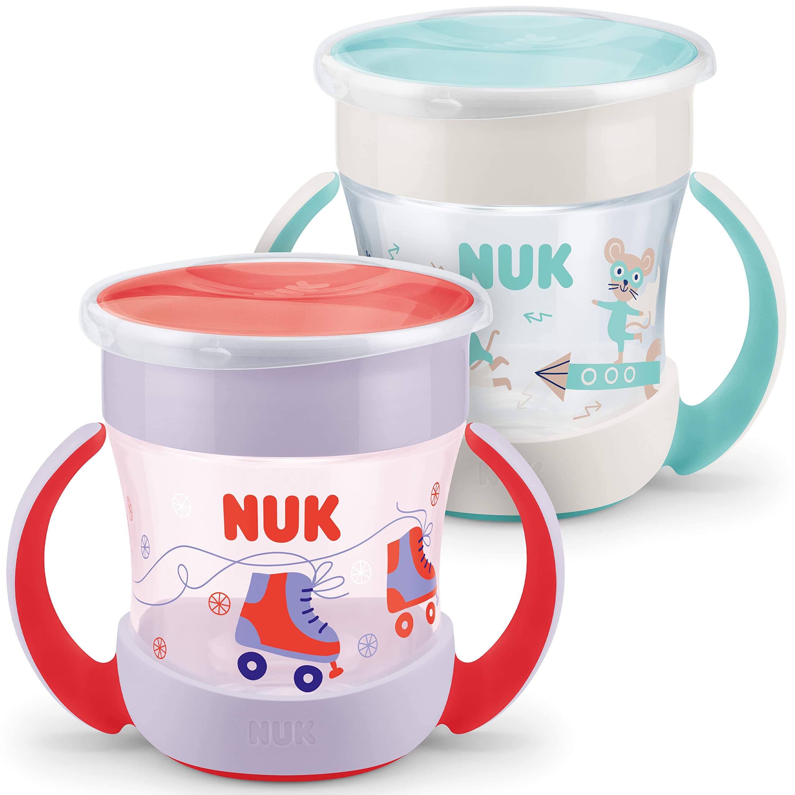 nuk-mini-magic-cup-trinklernbecher-2er-set-auslaufsicherer-360-trinkrand-mit-gri image 8