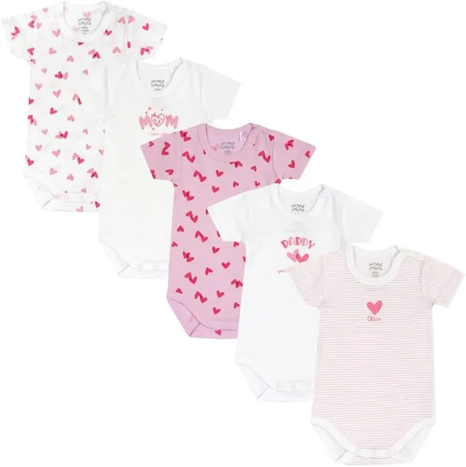 chicco-body-f-r-neugeborene-5er-set-kurzarm-bodys-aus-100-baumwolle-0-24-monate- image 1